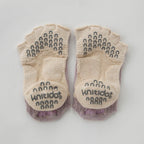 Botanical Dyed Open Toe Socks With Power Pads