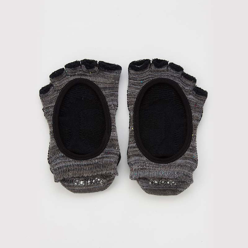 Heather Open Toe Socks With Power Pads