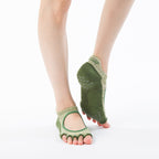 Heather Open Toe Socks With Power Pads
