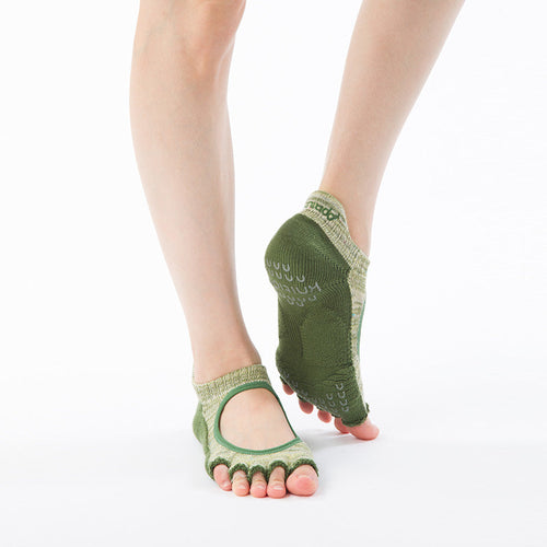 Heather Open Toe Socks With Power Pads