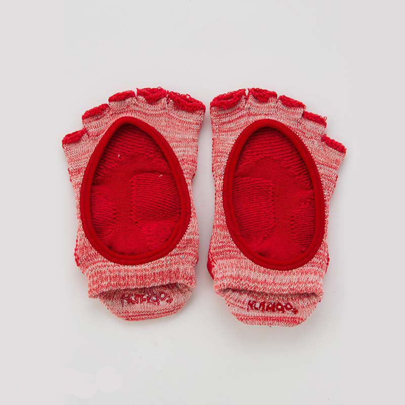 Heather Open Toe Socks With Power Pads