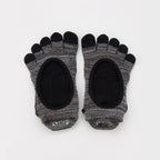 Heather Toe Footie Grip Socks With Cushion