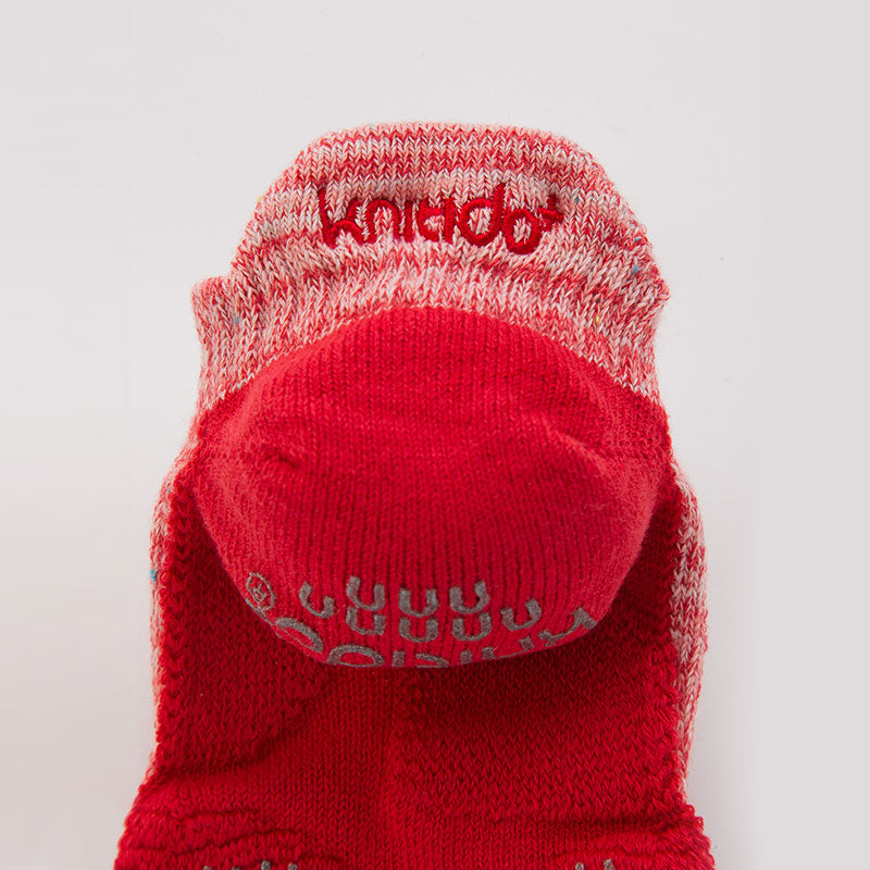 Heather Toe Footie Grip Socks With Cushion