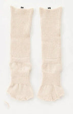 Organic Cotton Botanical Dyed Open Toe and Heel Grip Socks