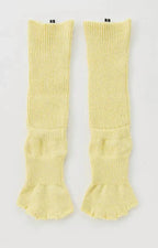 Organic Cotton Botanical Dyed Open Toe and Heel Grip Socks