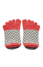 Organic Cotton Herringbone Footie Grip Socks