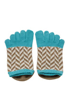 Organic Cotton Herringbone Footie Grip Socks