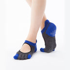 Two Colors Footie Grip Toe Socks With Power Pads