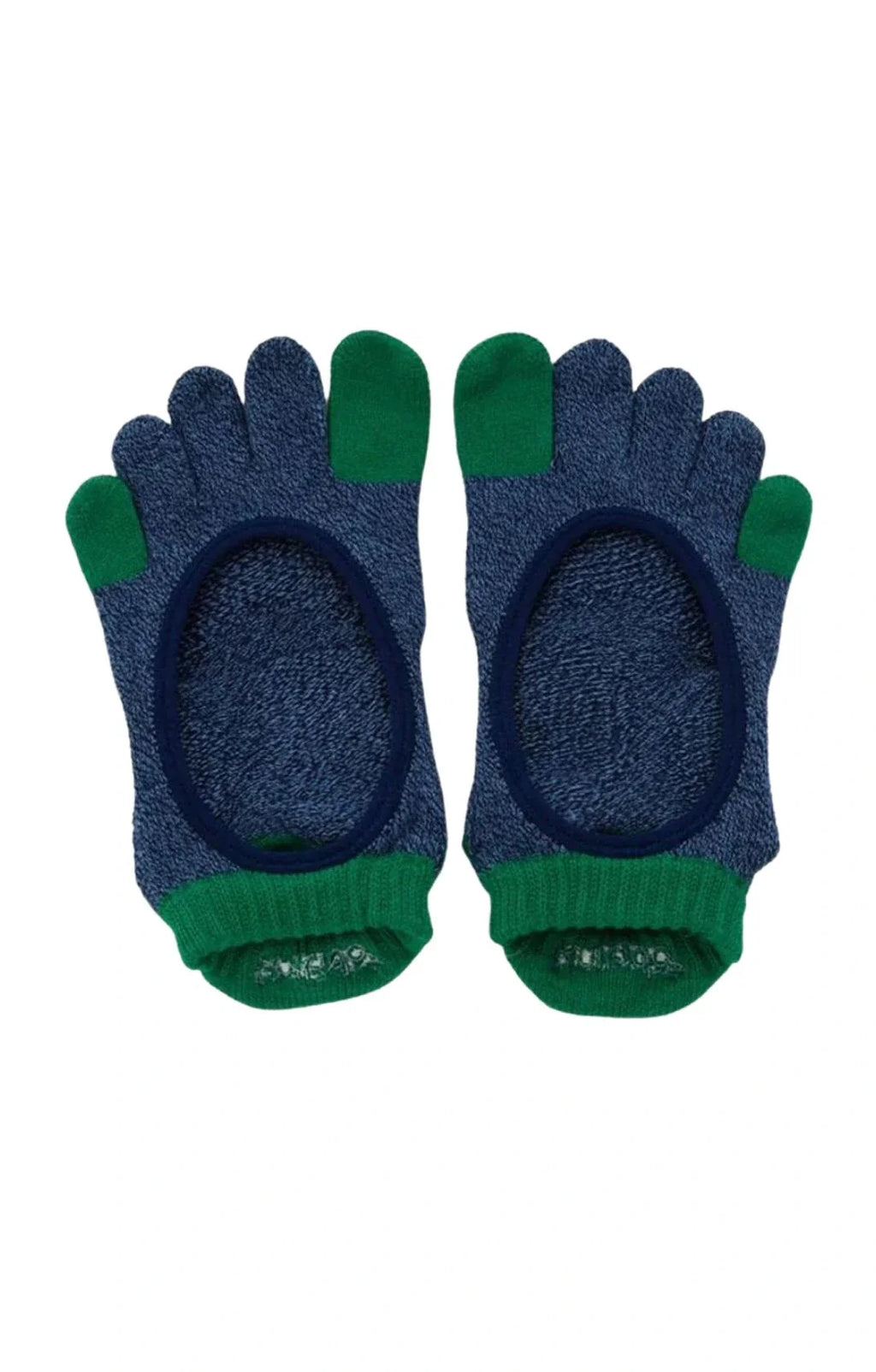 Two Colors Footie Grip Socks With *Power Pads*