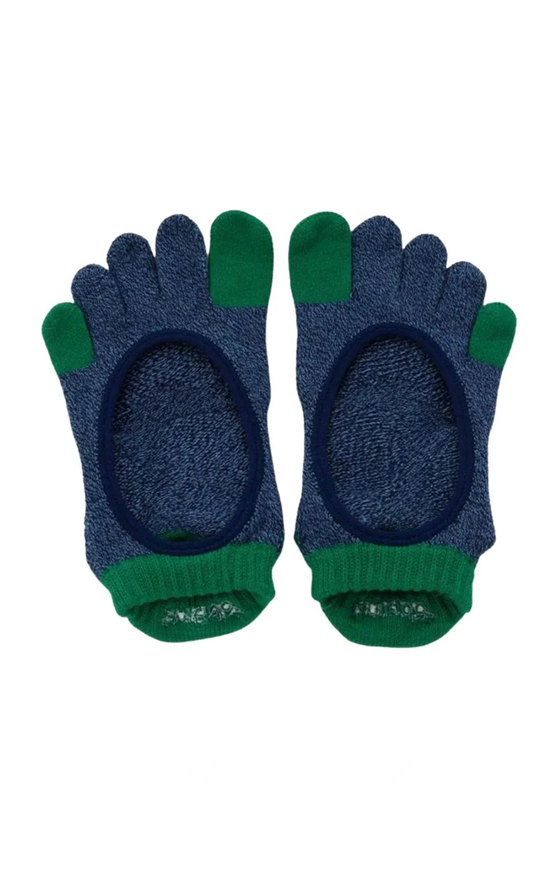 Two Colors Footie Grip Socks With *Power Pads*