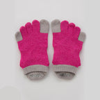 Two Colors Ankle Grip Toe Socks With Power Pads