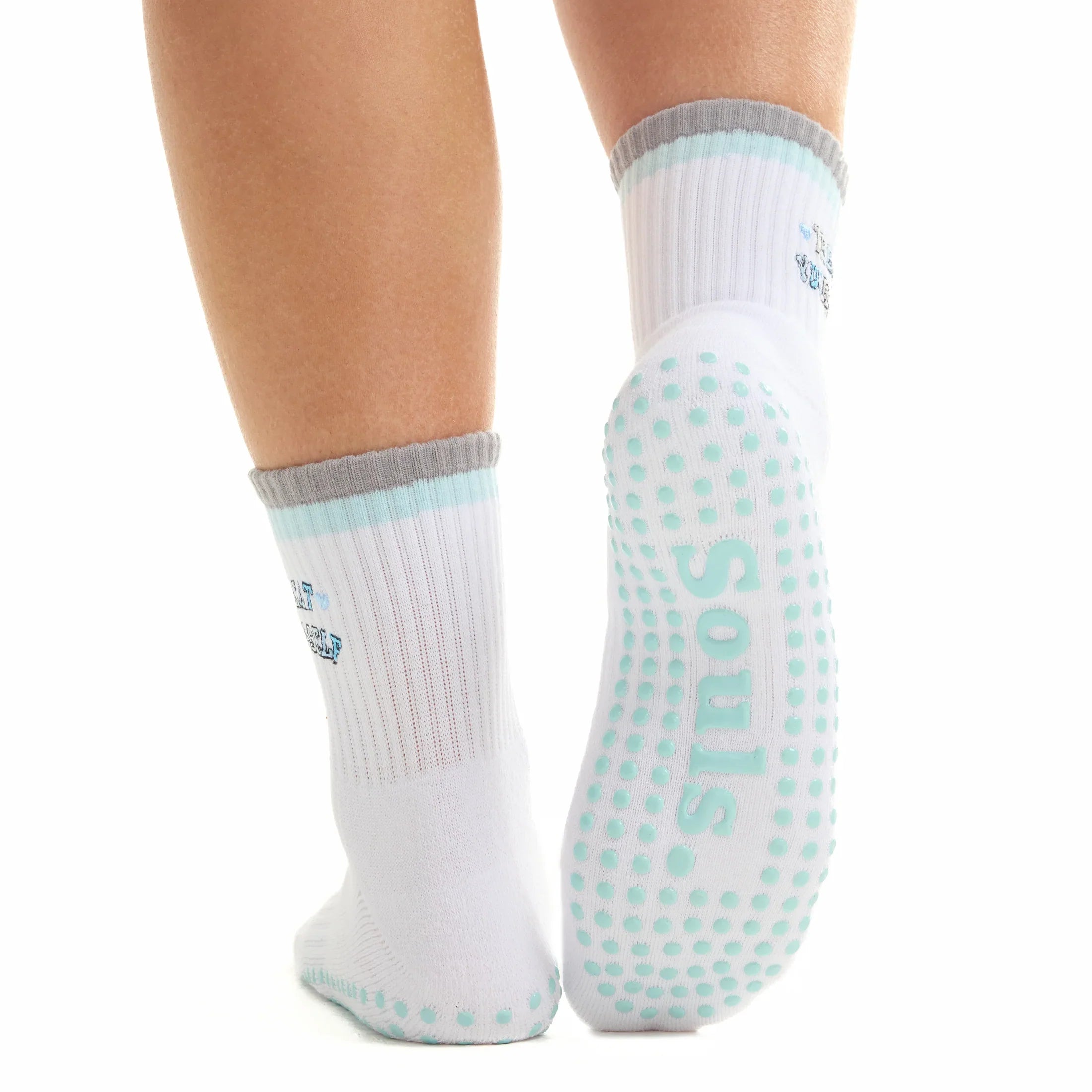 Treat Yourself - Crew Grip Sock (Barre / Pilates)