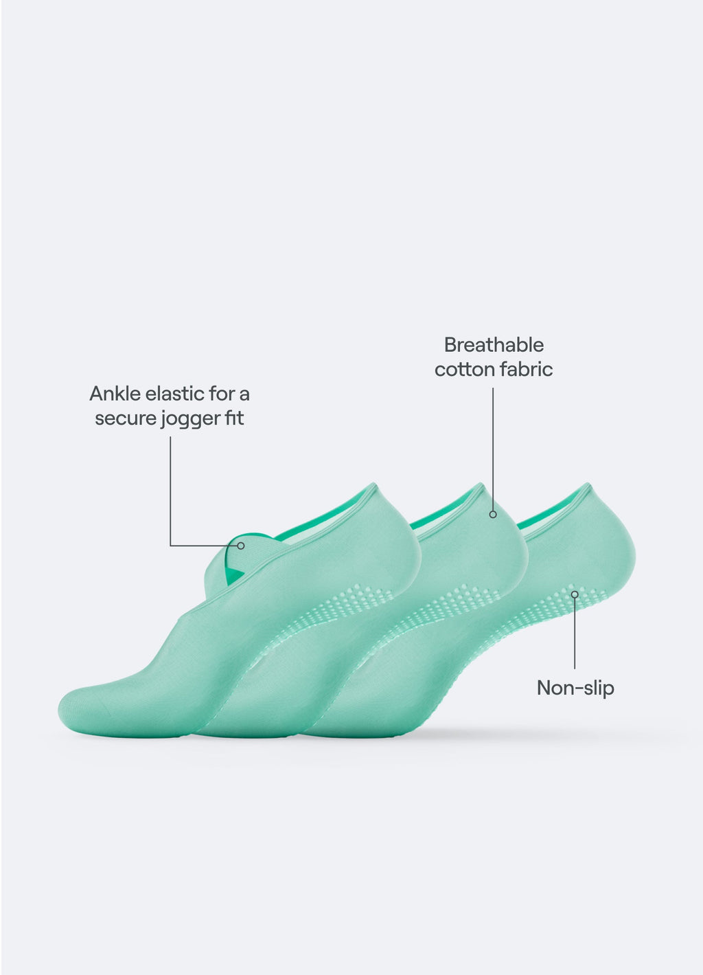 Pilates Grip Socks I 3-PACK