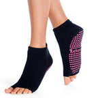 Tucketts Anklet Pilates Socks - Non-Slip Grip, Open Toe, Barre & Yoga - Women's
