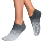 Tucketts Tab Glacial Moraine Pilates Socks - Non-Slip Grip, Closed Toe, Barre & Yoga - Women's