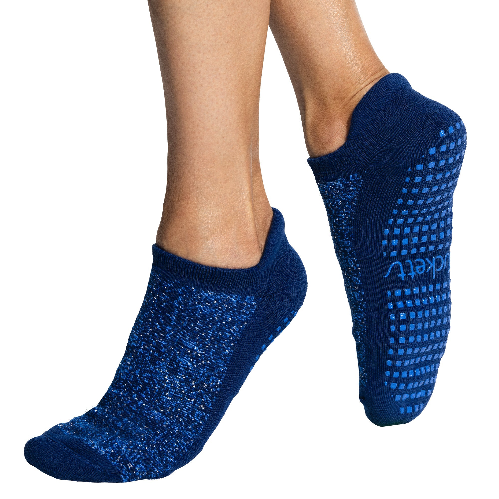 Tucketts Tab Pilates Socks - Non-Slip Grip, Closed Toe, Barre & Yoga - Women's