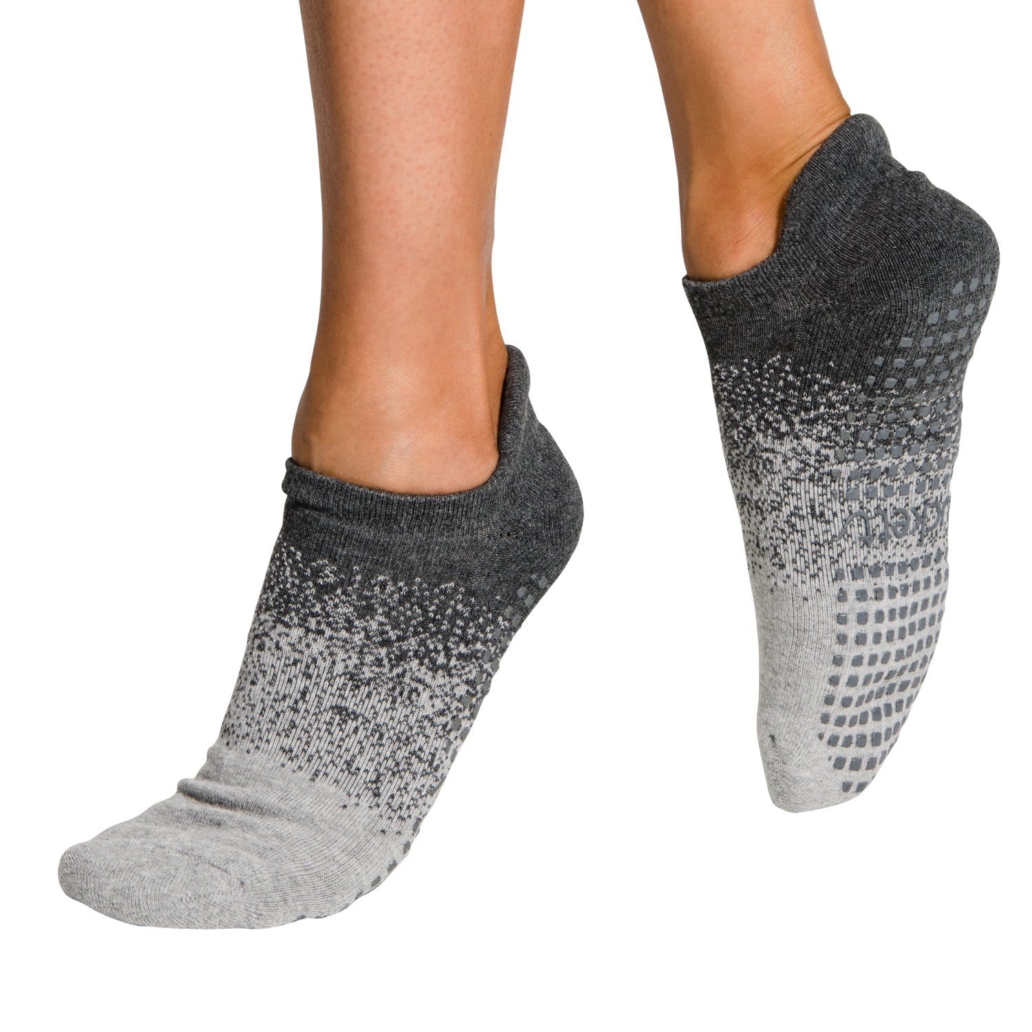 Tucketts Tab Pilates Socks - Non-Slip Grip, Closed Toe, Barre & Yoga - Women's