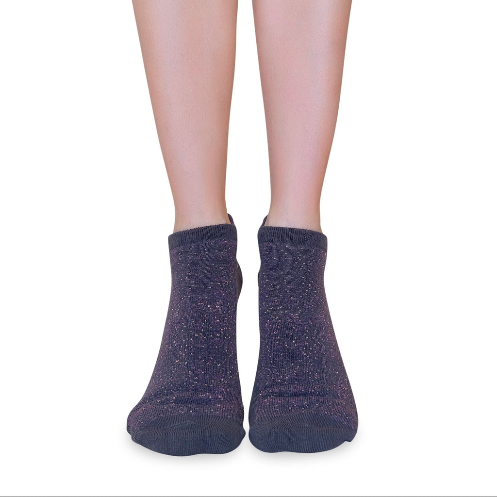 Tucketts Tab Closed Toe Mocca Radiance Pilates Socks - Non-Slip Grip, Closed Toe, Barre & Yoga - Women's
