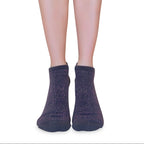 Tucketts Tab Closed Toe Mocca Radiance Pilates Socks - Non-Slip Grip, Closed Toe, Barre & Yoga - Women's