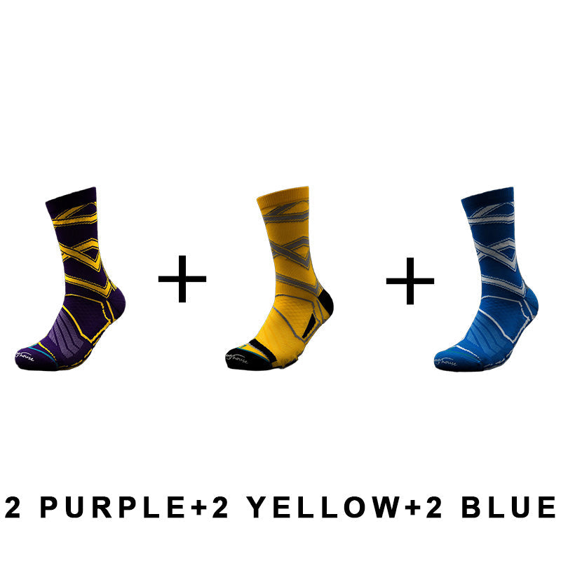 Men's High Top Professional Cycling Socks (6 pairs)
