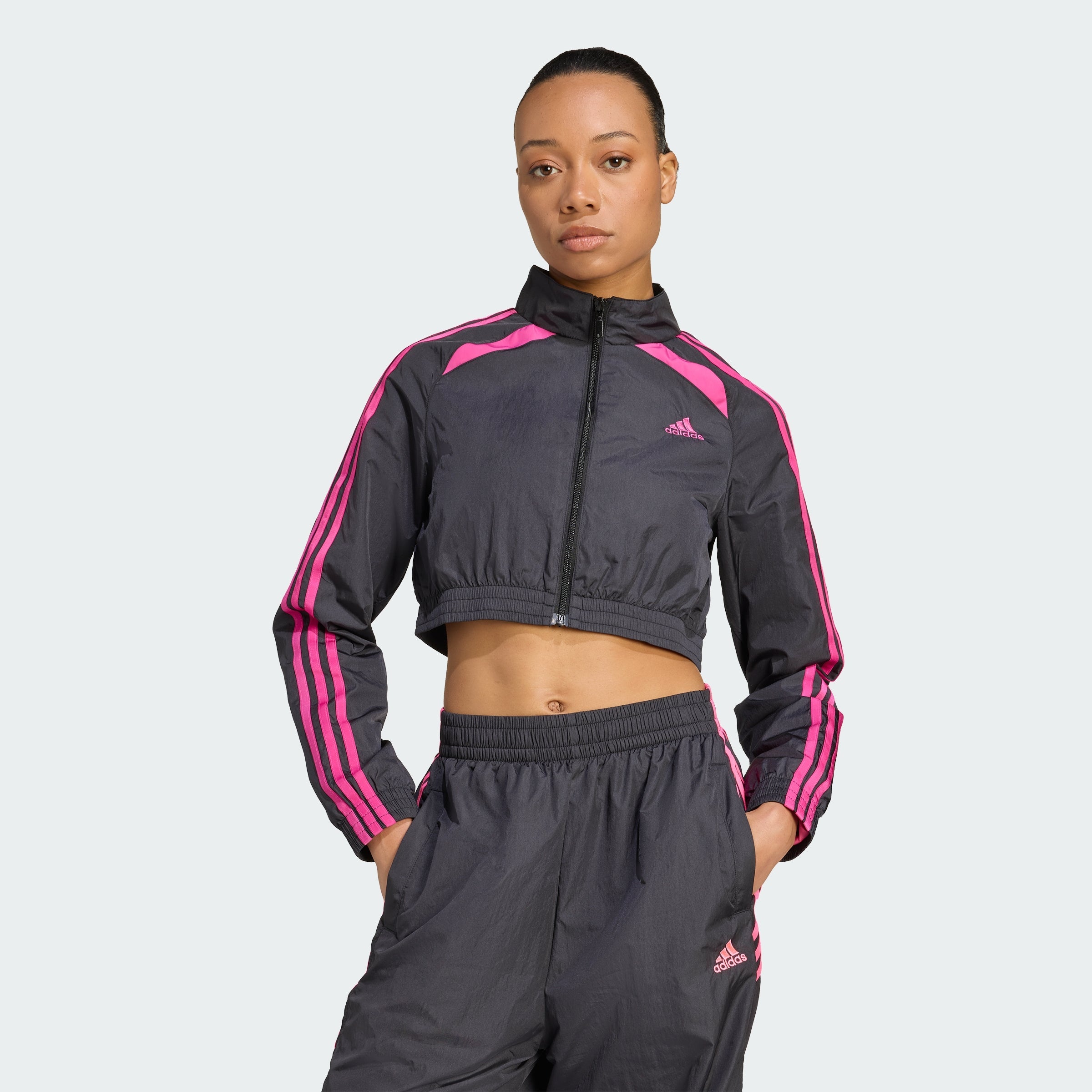 Women's adidas Teamgeist Adicolor Cropped Track Top