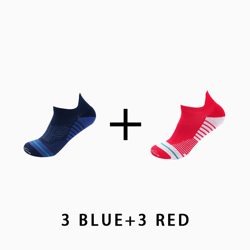 Men's Profession Low Cut Running Socks(6 pairs）