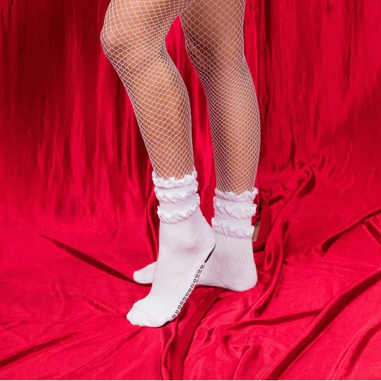 Triple Ruffle Grip Socks (Barre / Pilates)
