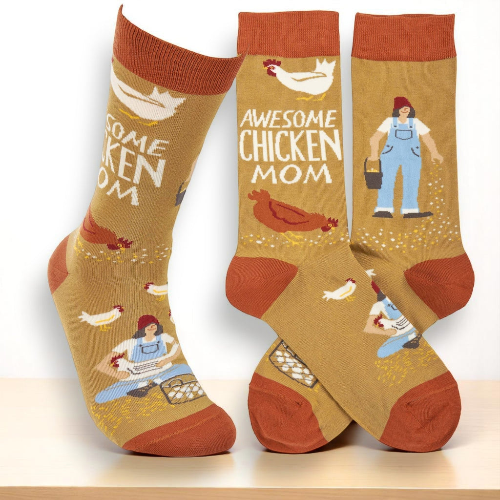"Awesome Chicken Mom" Socks (SALE)