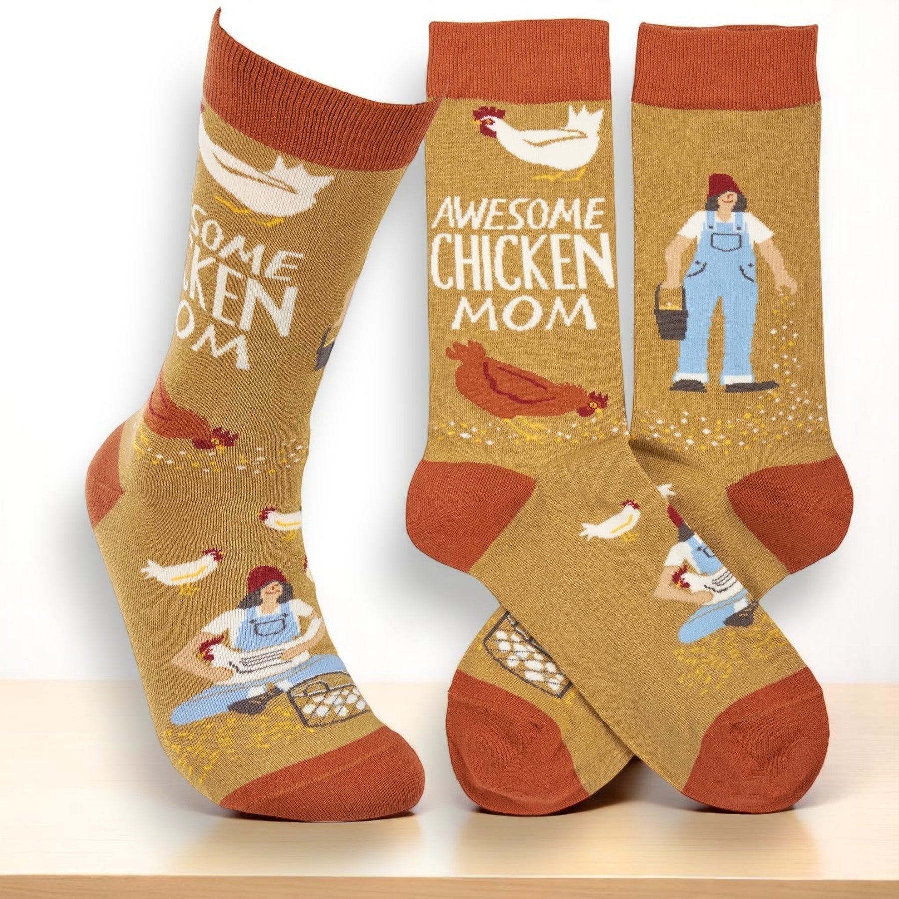 "Awesome Chicken Mom" Socks (SALE)