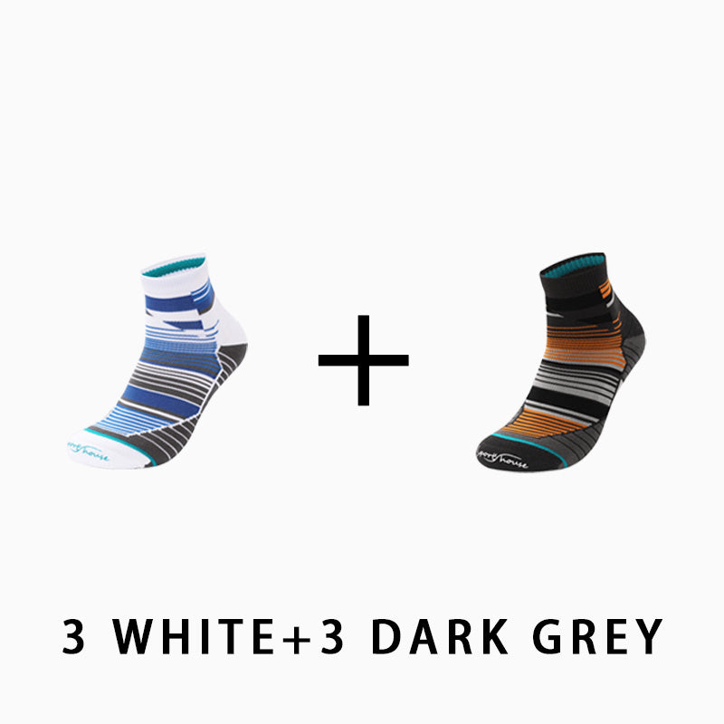 Men's Professional Running Socks Marathon（（6 pairs）