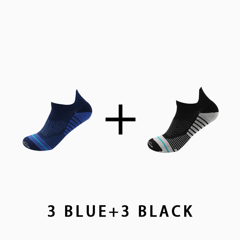 Men's Profession Low Cut Running Socks(6 pairs）