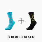 Men's Mid-calf Running Socks(6 pairs）