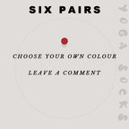 Women's Non Slip Yoga Pilates Socks （6 pairs）