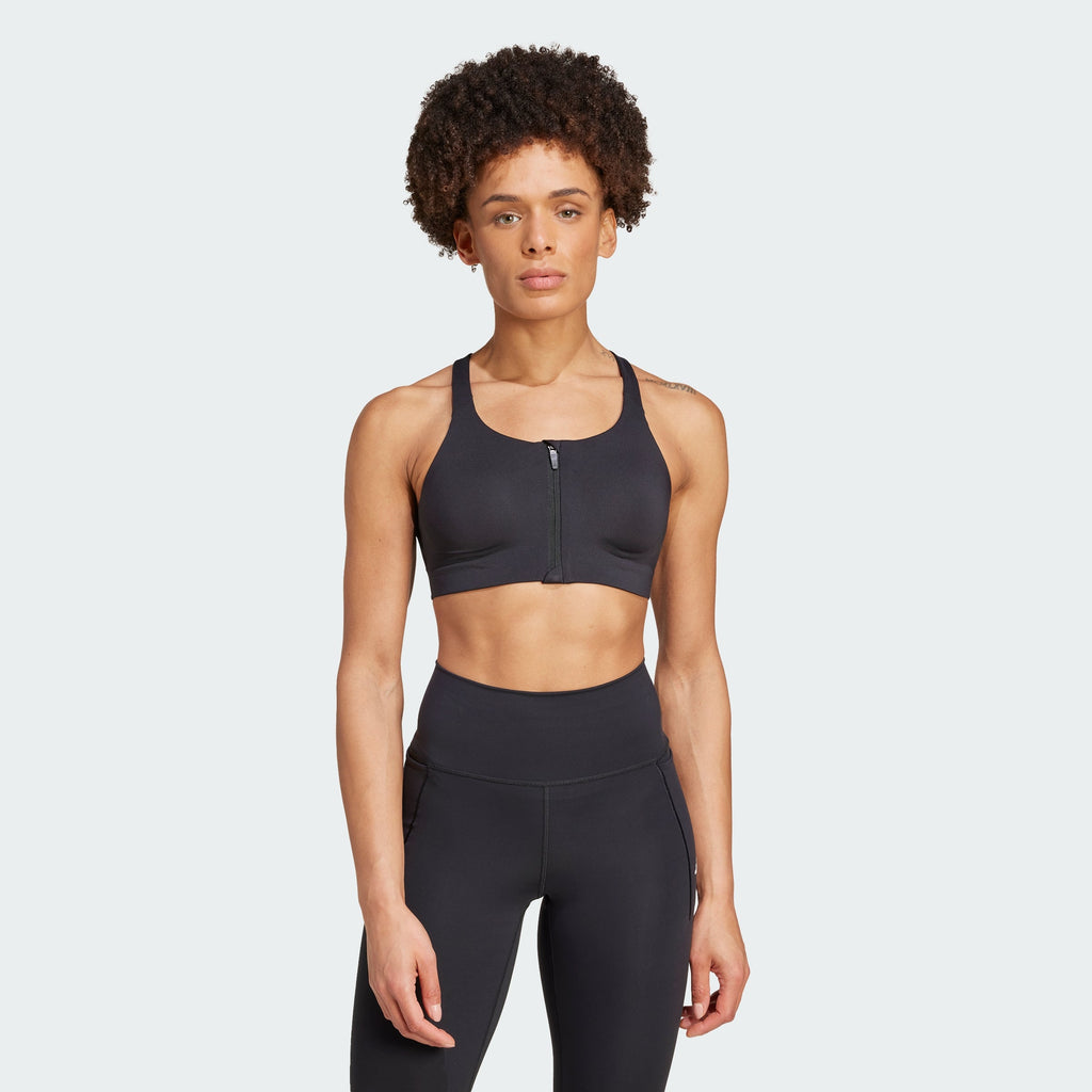 Women's adidas TLRD Impact Luxe High Support Zip Bra