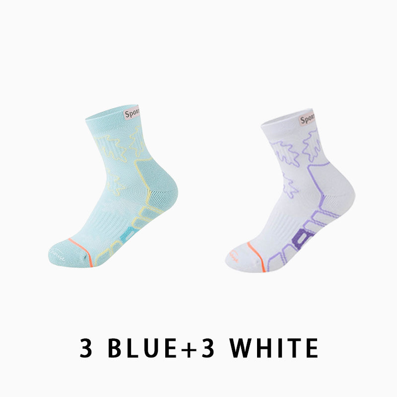 Women's Breathable Running Compression Socks（6 pairs）