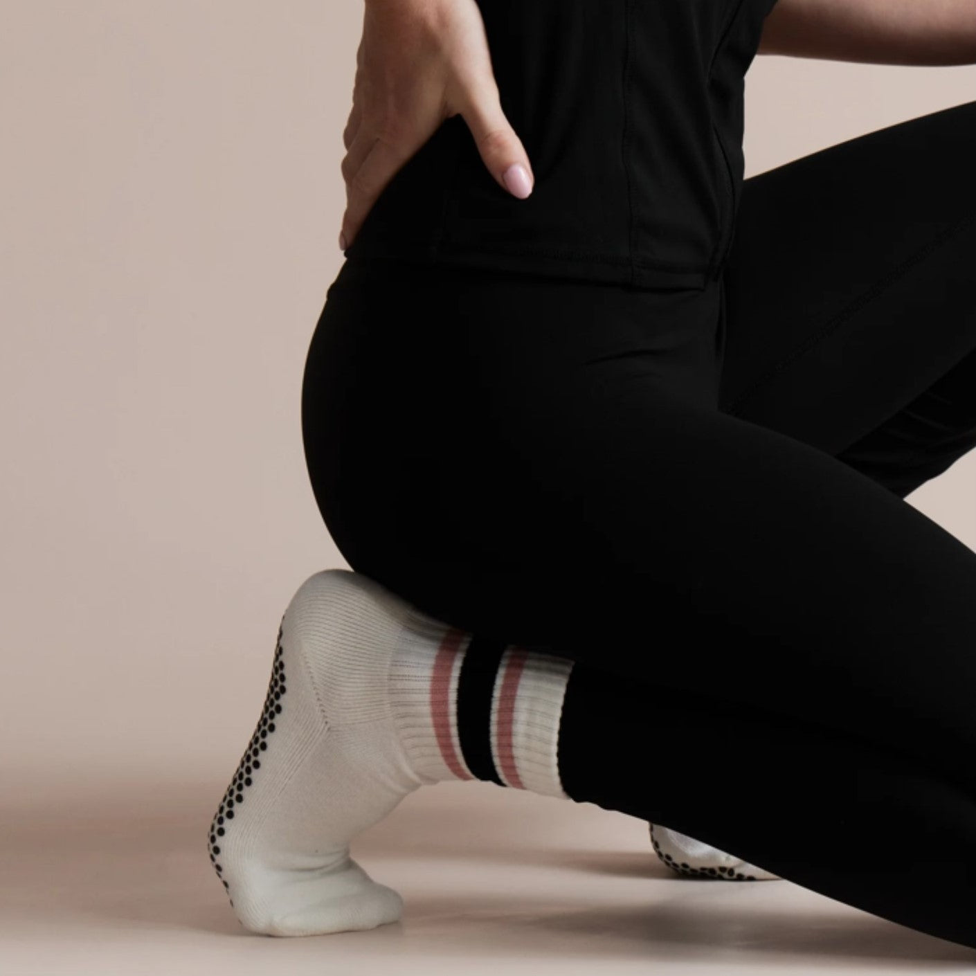 Retro Crew - Grip Socks - (Barre / Pilates)