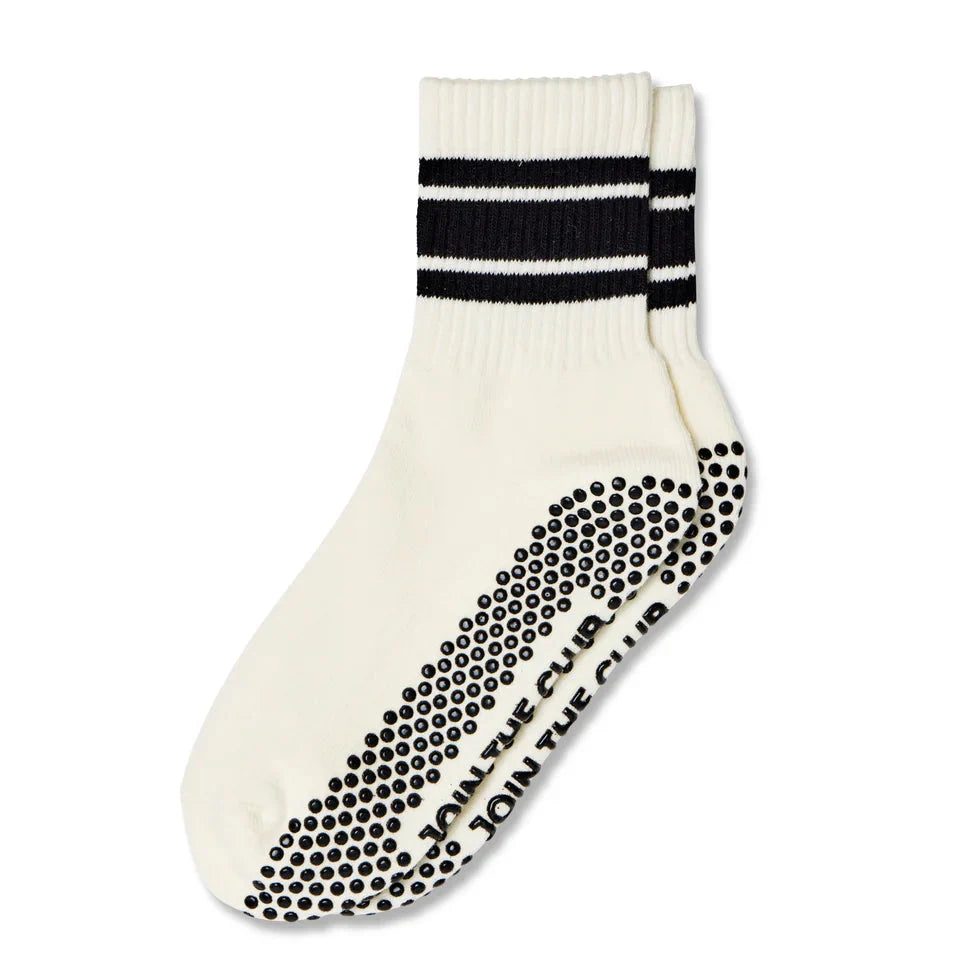 Retro Crew - Grip Socks - (Barre / Pilates)