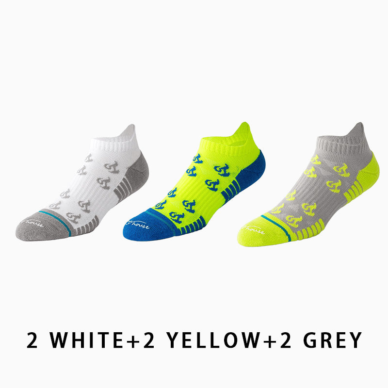 Men's Short Thin Running Socks（6 pairs）