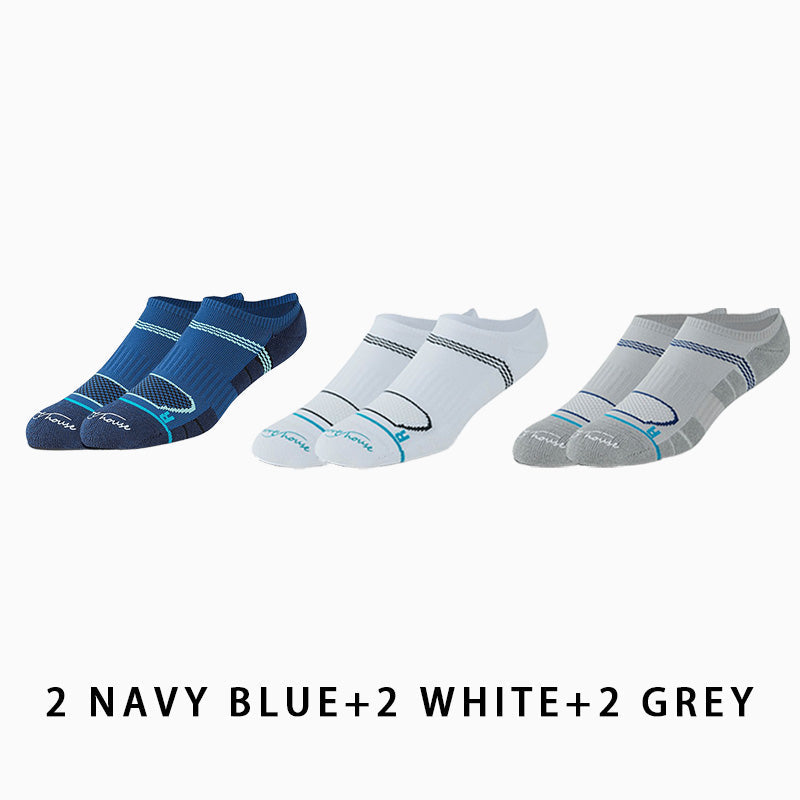 Men's Low Cut Breathable Running Socks(6 pairs）