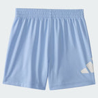 Kids' adidas Two-Piece Short Sleeve Cotton Heather Tee and Elastic Waistband Logo Shorts Set