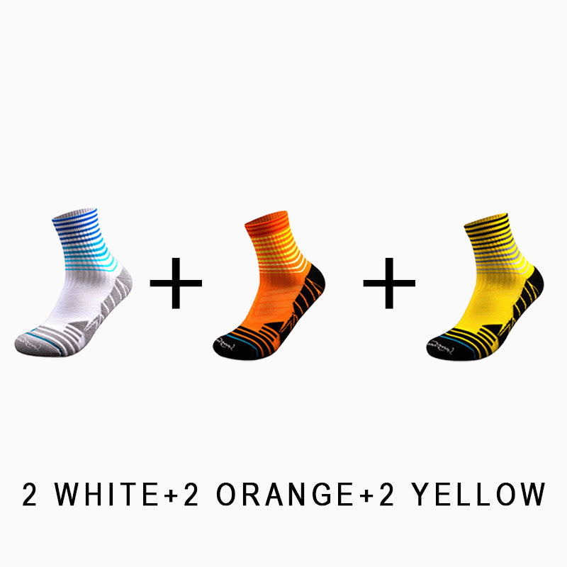 Professional Riding Men's Sport Socks(6 pairs）