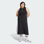 Women's adidas Essentials 3-Stripes Long Racerback Dress (Plus Size)