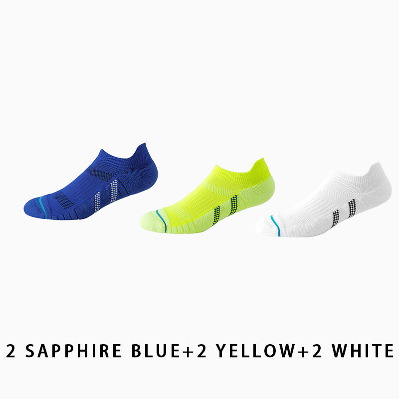 Men's Breathable Towel Sole Running Socks（6 pairs）