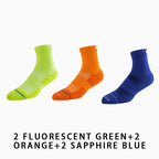 Men's Mid-calf Towelling Sole Running Socks(6 pairs）