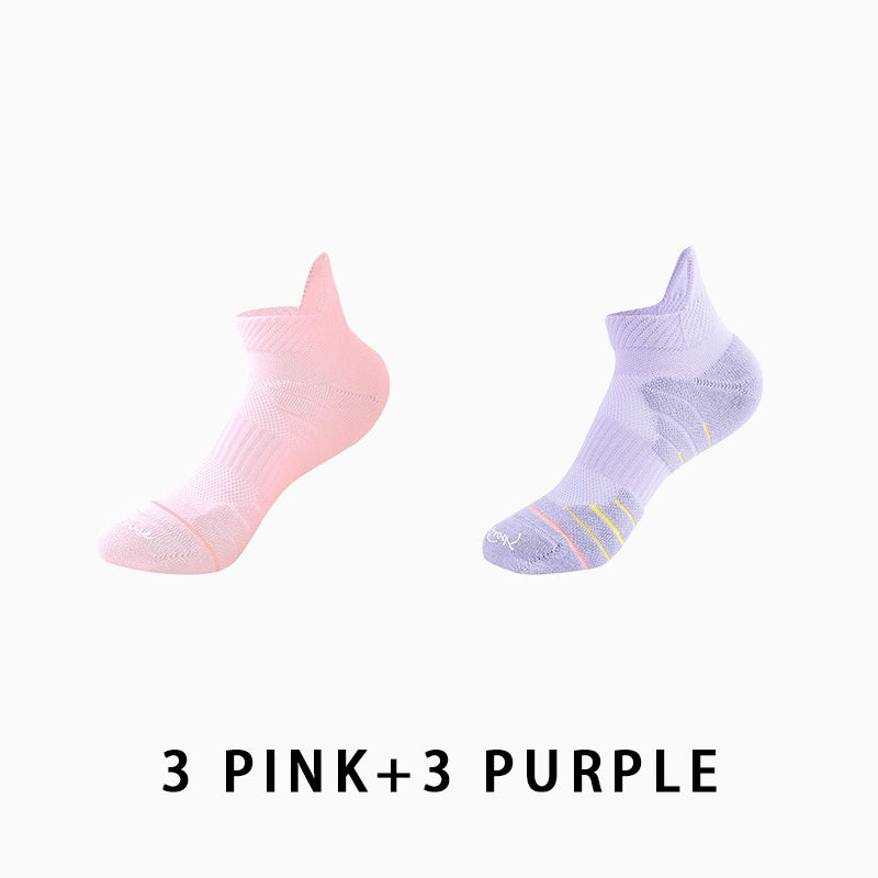 Women's Short Running Compression Socks(6 pairs）