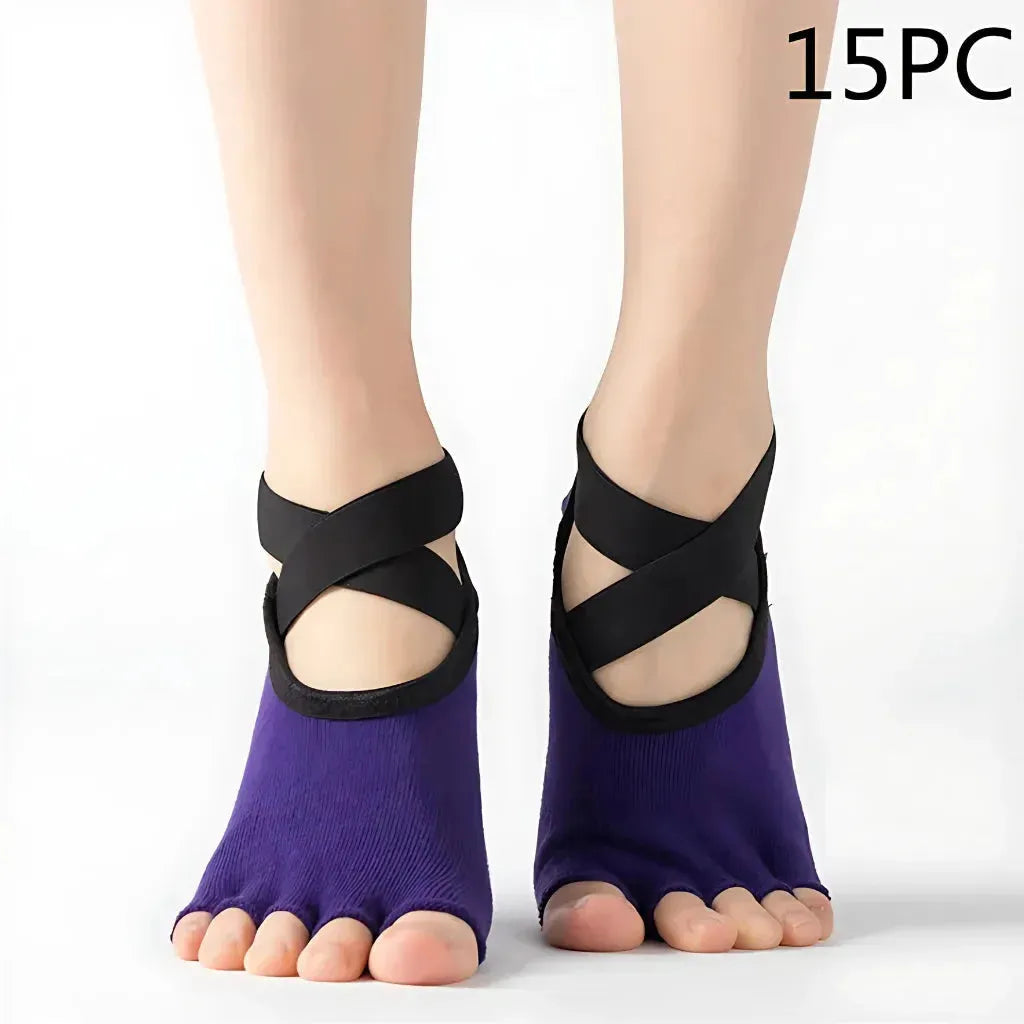 Five Toe Socks For Yoga And Pilates Control