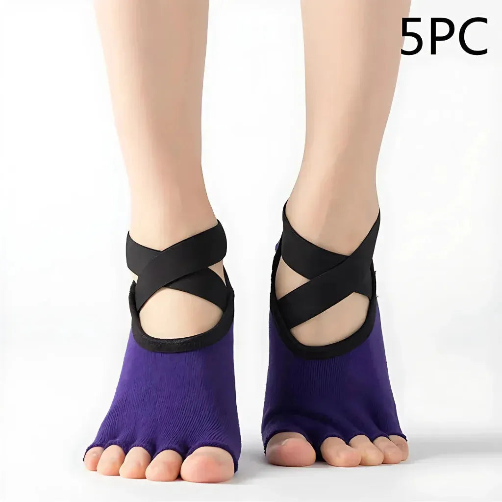 Five Toe Socks For Yoga And Pilates Control