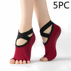 Five Toe Socks For Yoga And Pilates Control