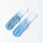 Gradient Dyed Yoga Grip Socks For Stability And Style