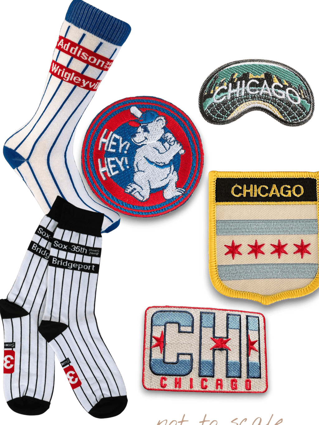 Addison Wrigleyville Chicago Baseball Pinstripe Socks